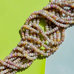 8mm Soft Blend Smooth Dyed Jade Rondelle Strand