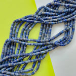 4mm Natural Blue Lapis Heishi Strand