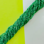 3mm Green Dyed Jade Rounds Strand