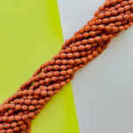 8mm Light Brown Wood Barrel Strand