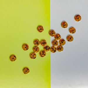 12mm Shiny Gold Pewter Wavy Disc Beads - 20 Pack