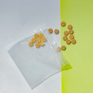 8mm Textured Gold Pewter Spacer Beads - 20 Pack