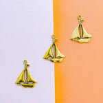 60mm Gold Eau Bateau Charm - 2 Pack