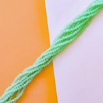 4mm Green Tea Faceted Crystal Rondelle Strand