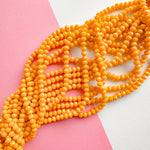 6mm Marigold Faceted Chinese Crystal Strand