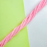 5mm Pink Lemonade Smooth Glass Rounds Strand