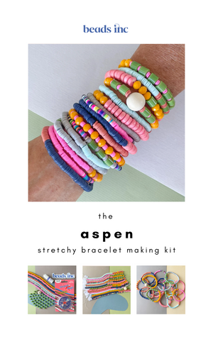 
                
                    Load image into Gallery viewer, The Aspen Stretchy Bracelet Making Kit
                
            
