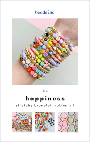 
                
                    Load image into Gallery viewer, The Happiness Stretchy Bracelet Making Kit
                
            
