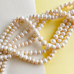 14-10mm Graduated Freshwater Pearl Rondelle Strand