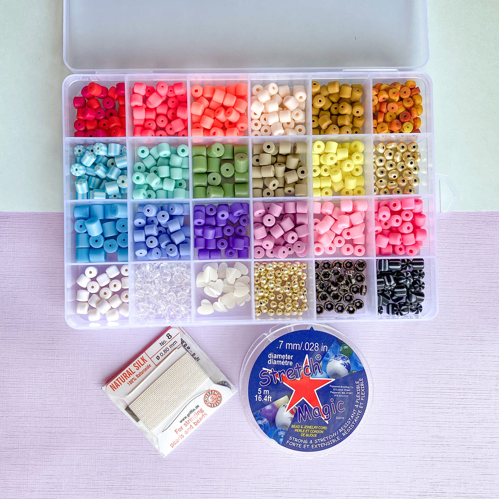 6mm Rainbow Barrel Variety Bead Box Set 600 pieces+ – Beads, Inc.