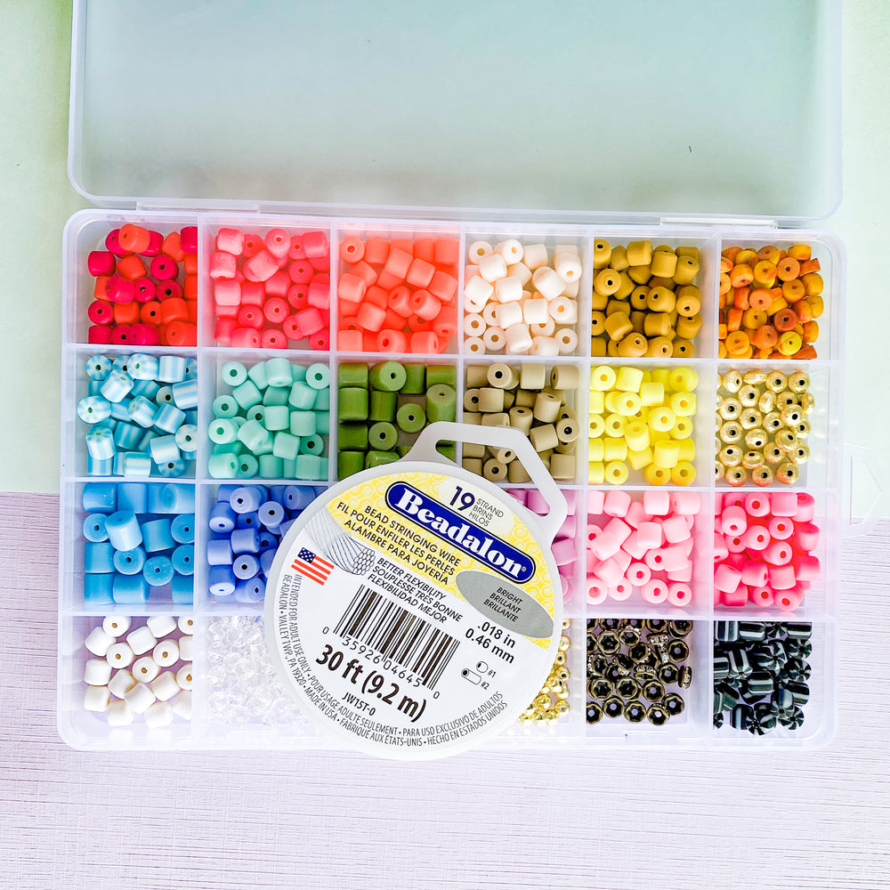 6mm Rainbow Barrel Variety Bead Box Set 600 pieces+ – Beads, Inc.