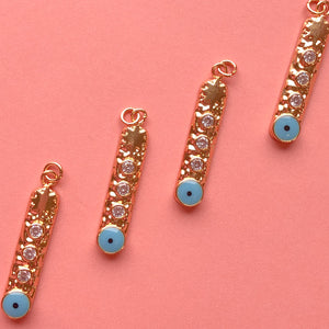 Vertical Celestial Evil Eye Charm