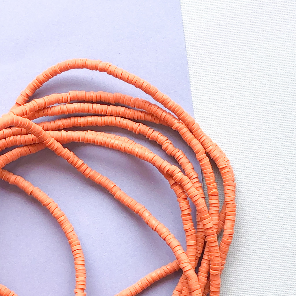 2mm Carrot Polymer Clay Heishi Strand – Beads, Inc.