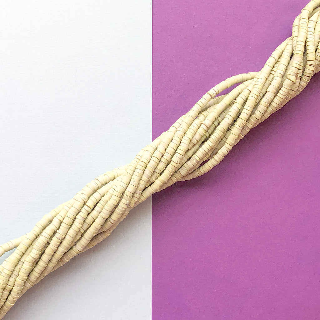 2mm Sage Polymer Clay Heishi Strand – Beads, Inc.