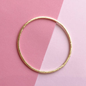 45mm Brushed Gold Circle Large - Pack of 4 - Christine White Style