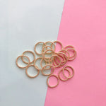 12mm Gold Twist Soldered Ring - 20 Pack