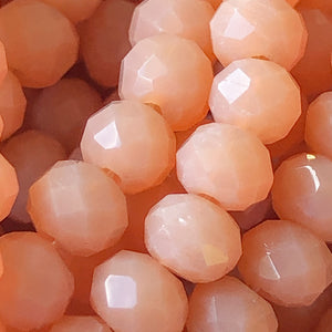 4mm Cantaloupe Faceted Chinese Crystal Strand