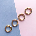 18mm Shiny Gold Charm Enhancer Ring