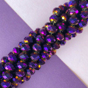 
                
                    Load image into Gallery viewer, 12mm Mystic Purple Chinese Crystal Strand
                
            