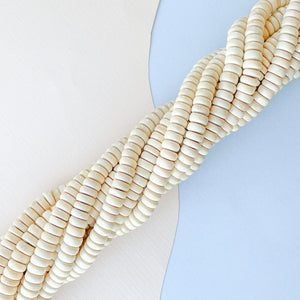 
                
                    Load image into Gallery viewer, 8mm Beige Wood Rondelle Strand
                
            