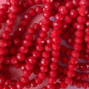 
                
                    Load image into Gallery viewer, 8mm Bright Red Faceted Chinese Crystal Strand - Beads, Inc.
                
            