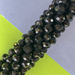 11.5mm Black Faceted Chinese Crystal Strand