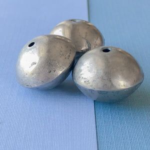 
                
                    Load image into Gallery viewer, Large African Silver Saucers - Beads, Inc.
                
            