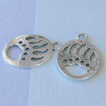 30mm Plated Pewter Bear Claw Pendant- 2 Pack