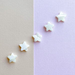 10mm Mother of Pearl Star - 5 Pack