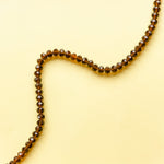 8mm Umber Brown Faceted Chinese Crystal Strand