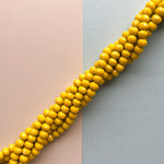 8mm Yellow Faceted Chinese Crystal Strand