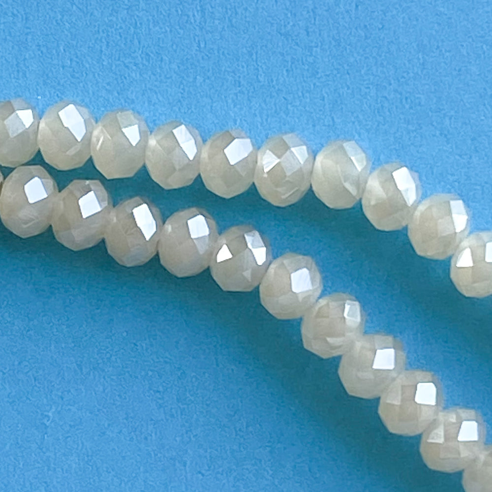 
                
                    Load image into Gallery viewer, 6mm Porcelain Faceted Chinese Crystal Rondelle Strand
                
            