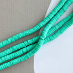 6mm Spearmint Polymer Clay Strand