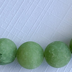 
                
                    Load image into Gallery viewer, 8mm Matte Moss Dyed Jade Rounds Strand
                
            