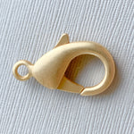 27mm Brushed Gold Lobster Claw Clasp - Pack of 2