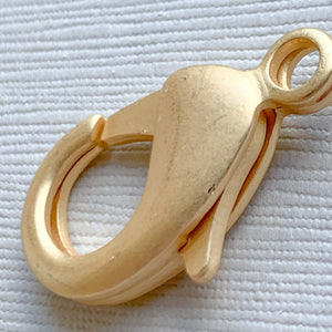 27mm Brushed Gold Lobster Claw Clasp - Pack of 2