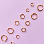 Shiny Gold Open Jump Rings - Pack of 20