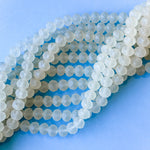 10mm Matte Smoke Faceted Chinese Crystal Strand