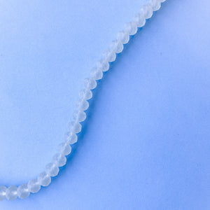 10mm Matte Smoke Faceted Chinese Crystal Strand