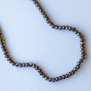 
                
                    Load image into Gallery viewer, 6mm Iridescent Chocolate Faceted Chinese Crystal Strand
                
            