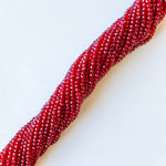 4mm Ruby Faceted Crystal Rondelle Strand