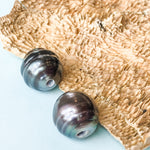 12-14mm Tahitian Large Hole Pearl - 2 Pack - Christine White Style