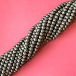 8mm Matte Espresso Faceted Chinese Crystal Rondelle Strand