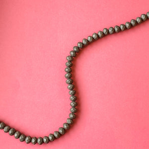 
                
                    Load image into Gallery viewer, 8mm Matte Espresso Faceted Chinese Crystal Rondelle Strand
                
            