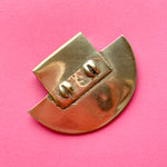 36mm Shiny Brass Shield Pendant