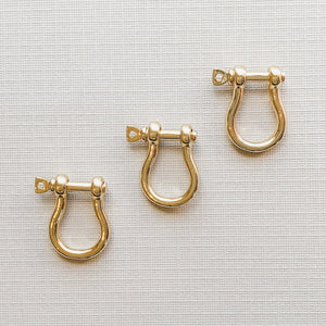 10mm Gold Saddle Screw Clasp