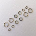 Distressed Silver Open Jump Rings - Pack of 20