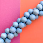 16mm Denim Wood Rounds Strand