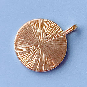 18mm Electroplated Gold Moon & Pave Stars Charm