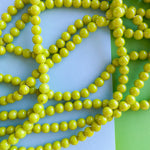 8mm Chartreuse Green Jade Rounds Strand